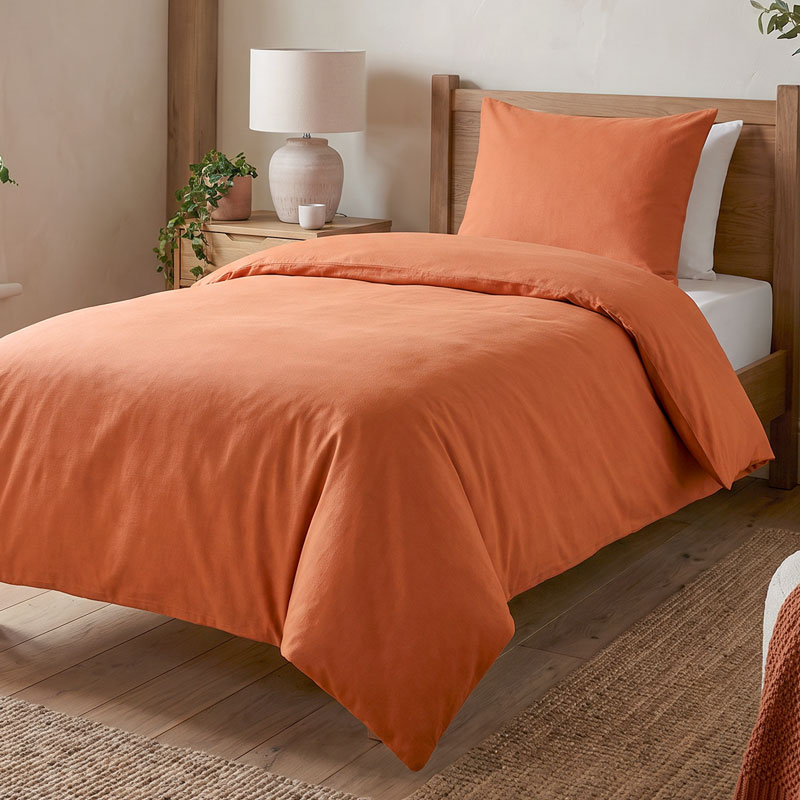 Parure de lit 'Wellness' couleur brique