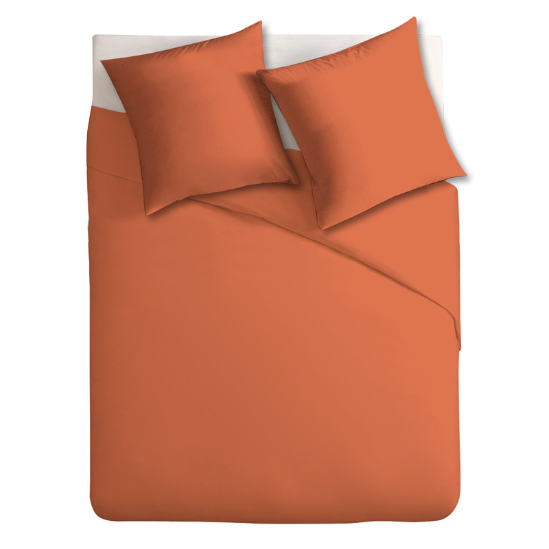 Parure de lit 'Wellness' couleur brique