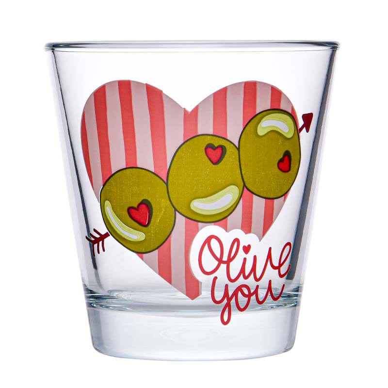 Verre bas 'Olive You' 25cl