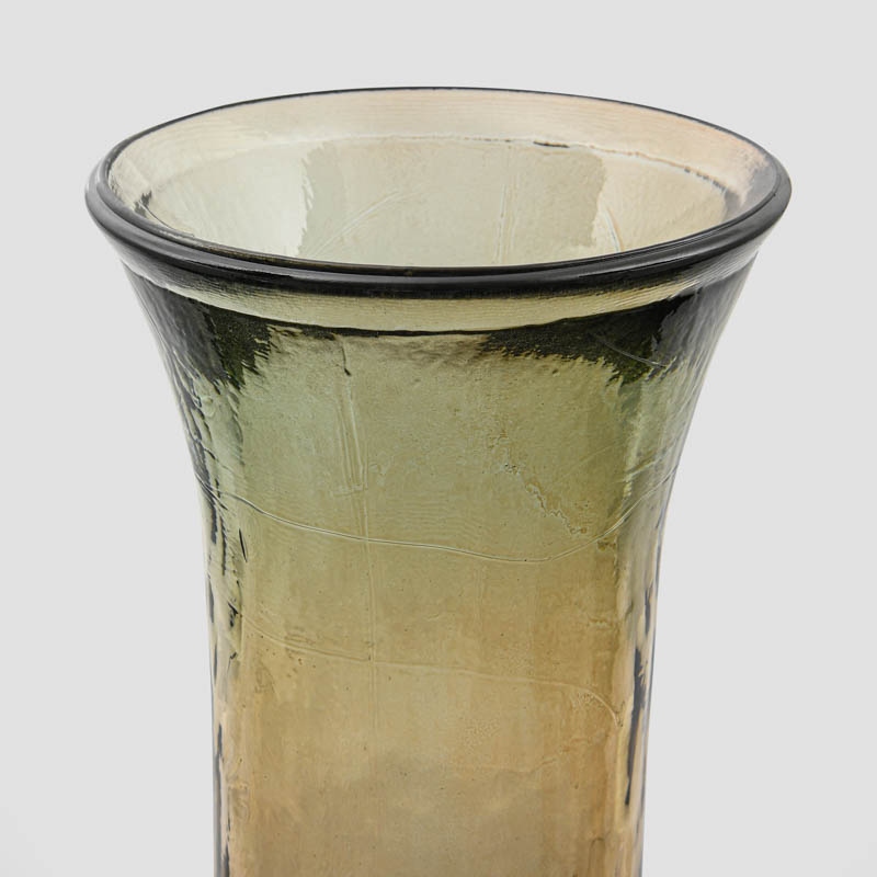 Vase strié 'Cleo' marron 