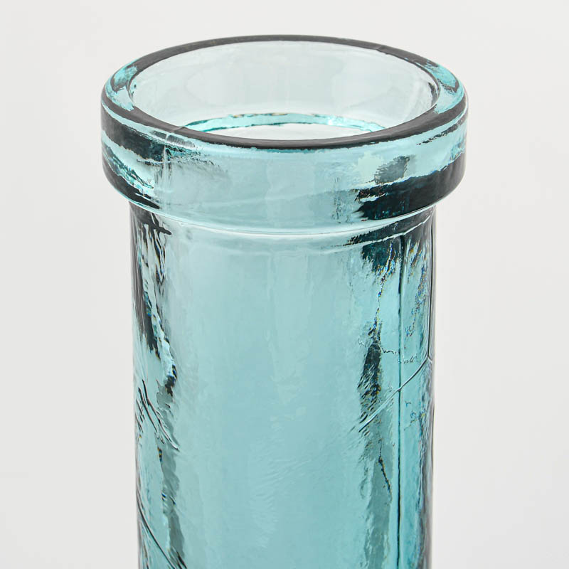 Vase forme bouteille transparent 