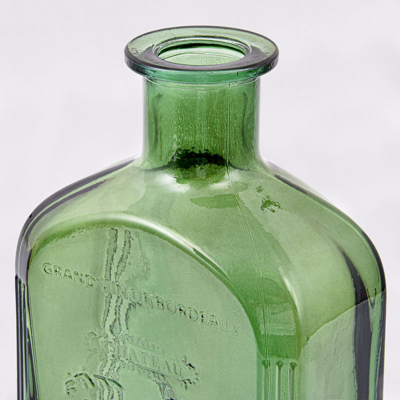 Vase bouteille 'Chateau Medoc' verte 4,6L