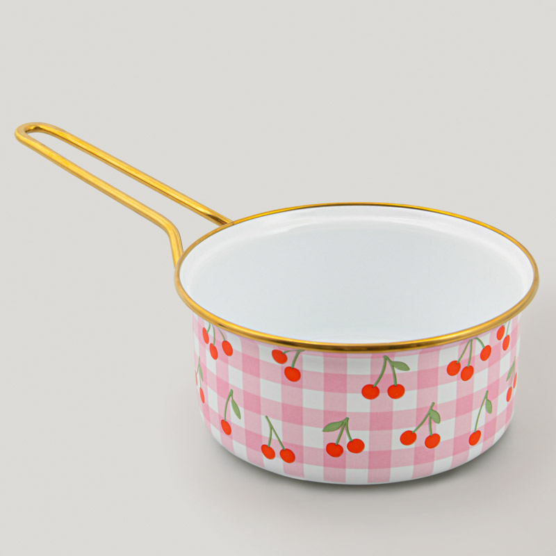 Casserole 'Vichy cerise' 18cm Menastyl 