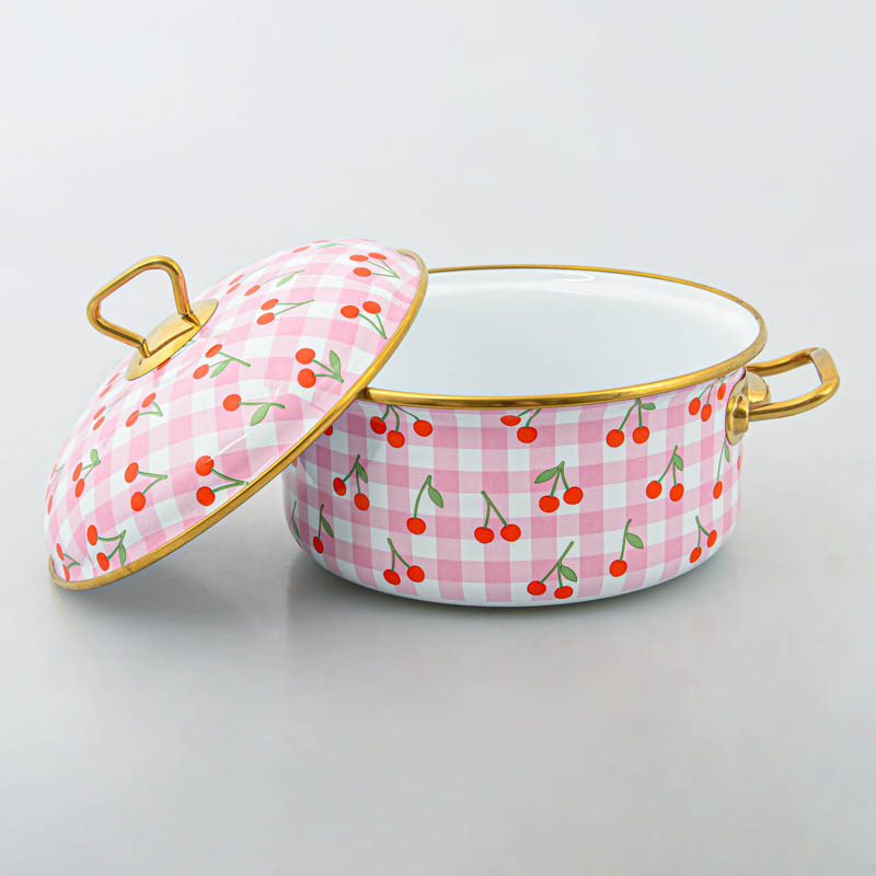 Faitout 'Vichy cerise' 20cm Menastyl 