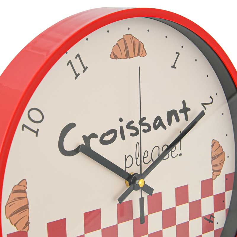 Horloge croissant 'French Moment'