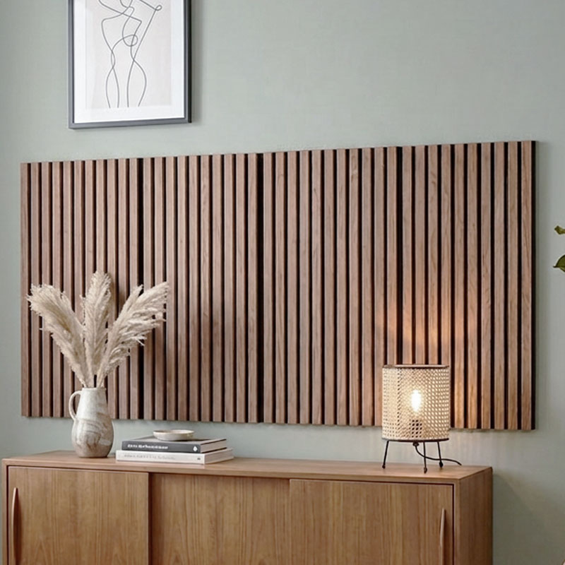 Lot de 4 panneaux décoratifs muraux bois noir