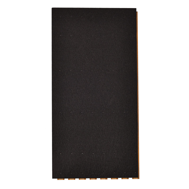 Lot de 4 panneaux décoratifs muraux bois noir