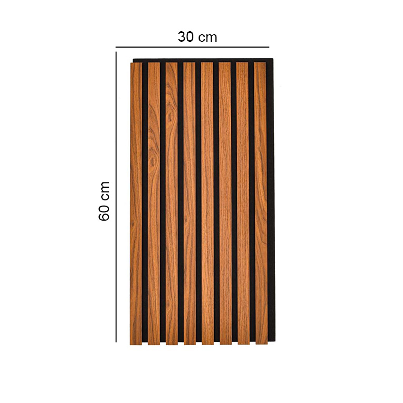 Lot de 4 panneaux décoratifs muraux bois noir