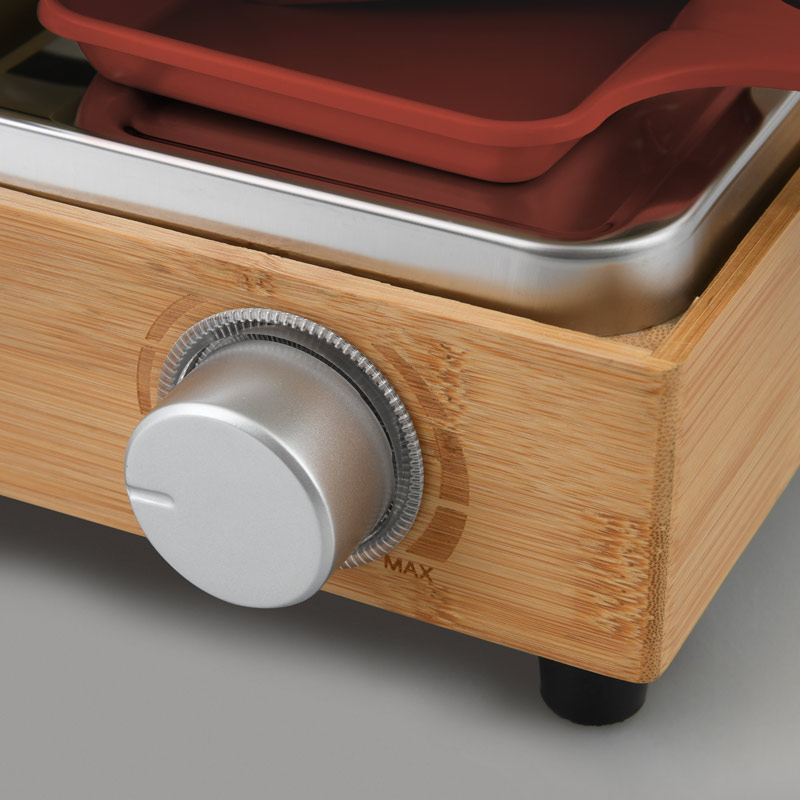 Appareil à raclette 2en1 Menastyl 4pers rouge