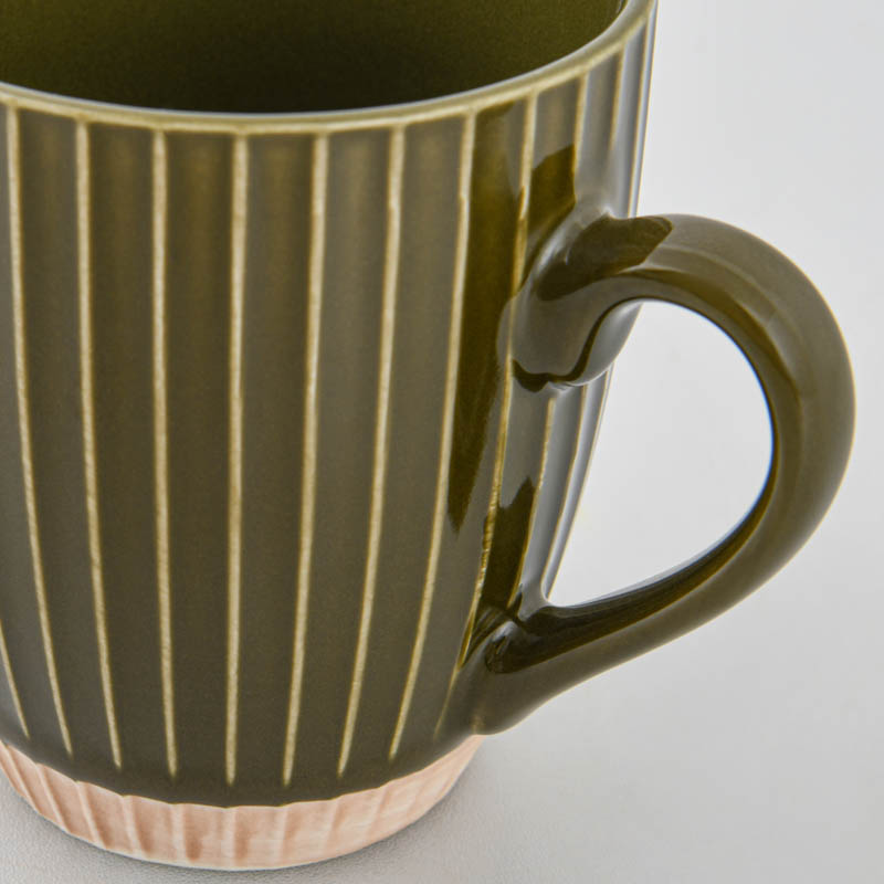 Mini mug 'Life Style' kaki 20cl