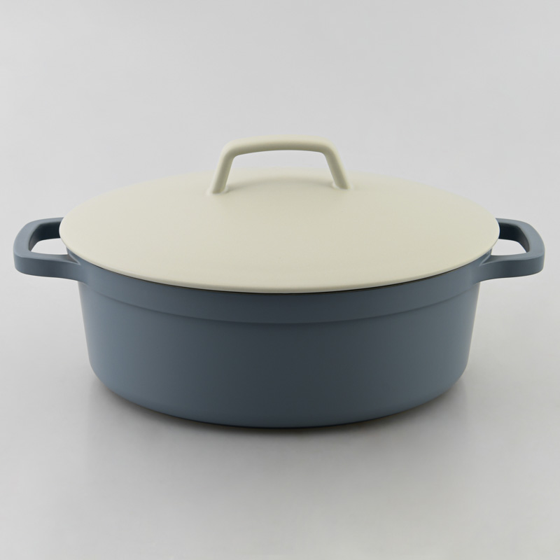 Cocotte ovale avec couvercle 'Papillon' 6L