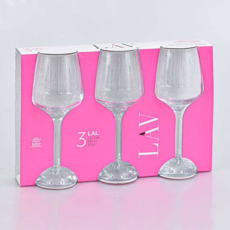 3 verres à pied 'Lal'