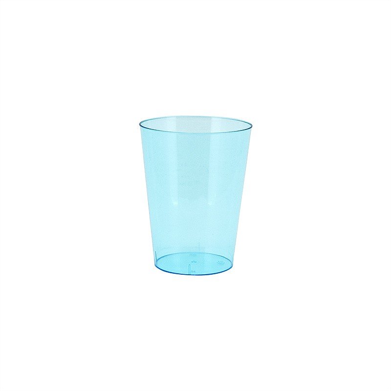 8 verres réutilisables turquoise