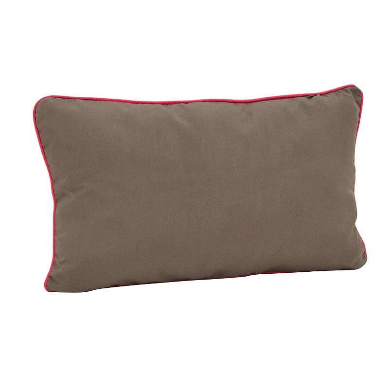 Coussin rectangulaire gris foncé - fuchsia 'Color mix'