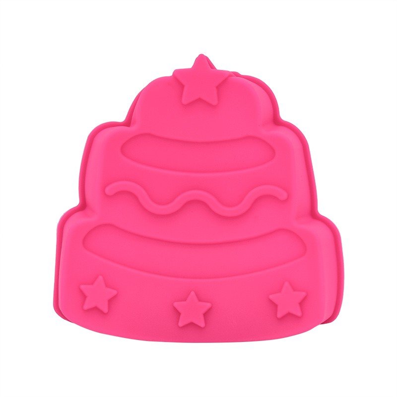 Moule à gâteau en silicone rose