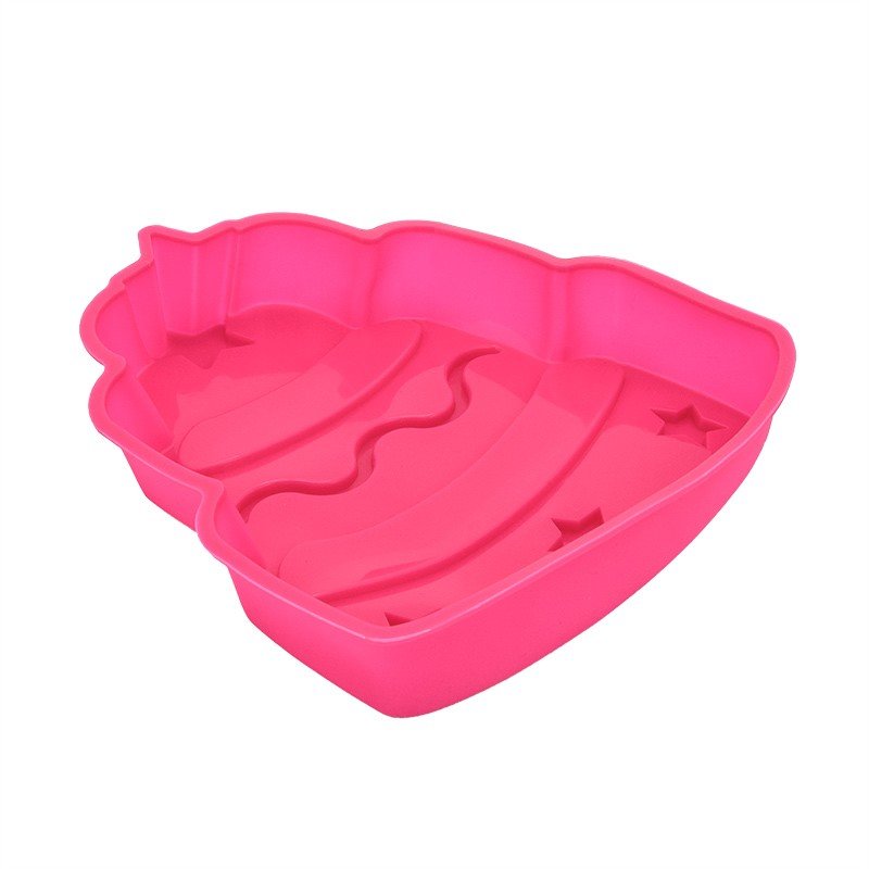 Moule à gâteau en silicone rose