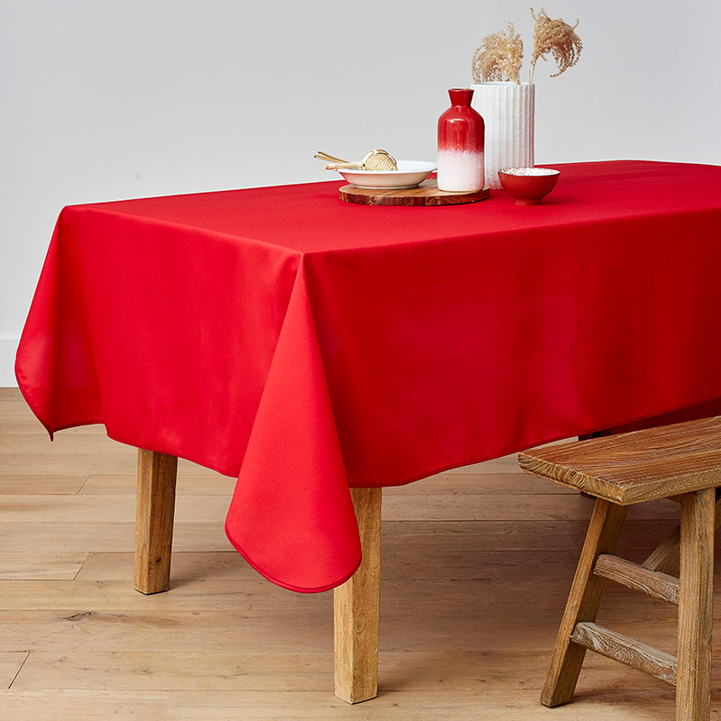 Filumi Nappe Carré 120x120 cm Rouge Rembourrée extérieur intérieur