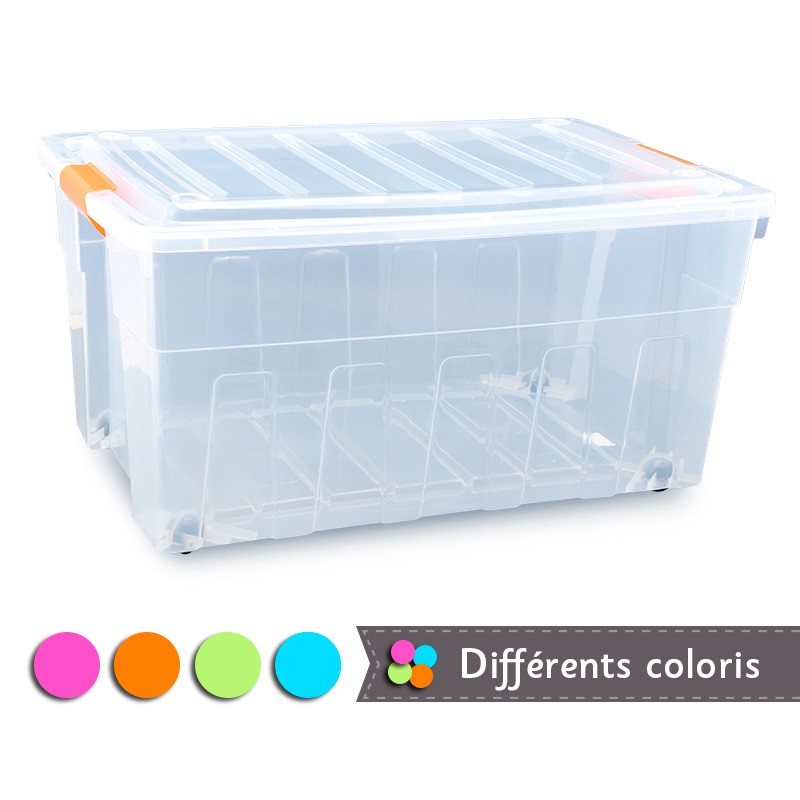 Box de rangement 120L avec poignées