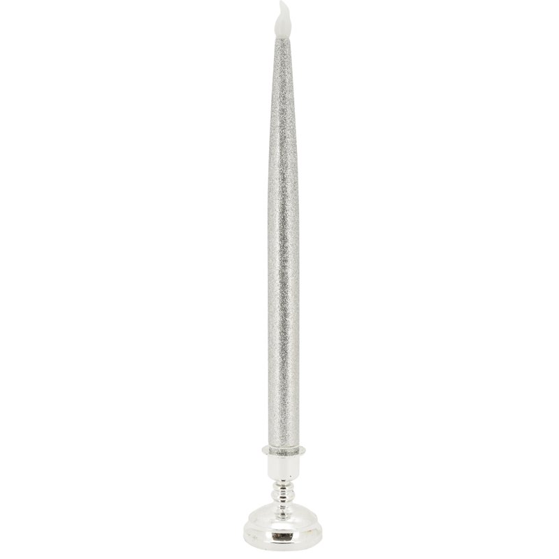Bougie flambeau à LED sur socle