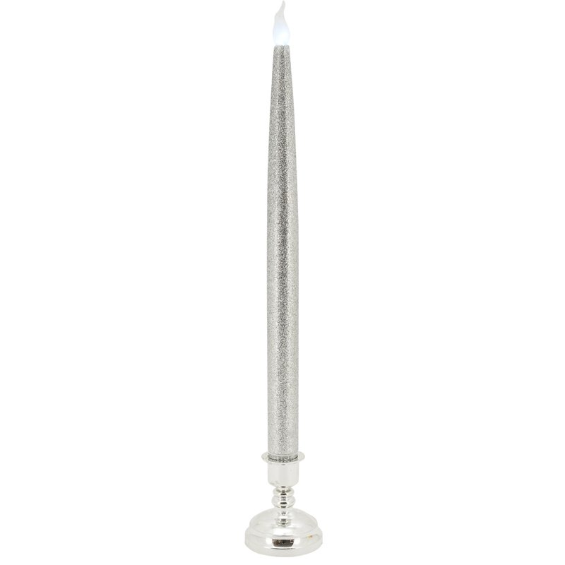 Bougie flambeau à LED sur socle