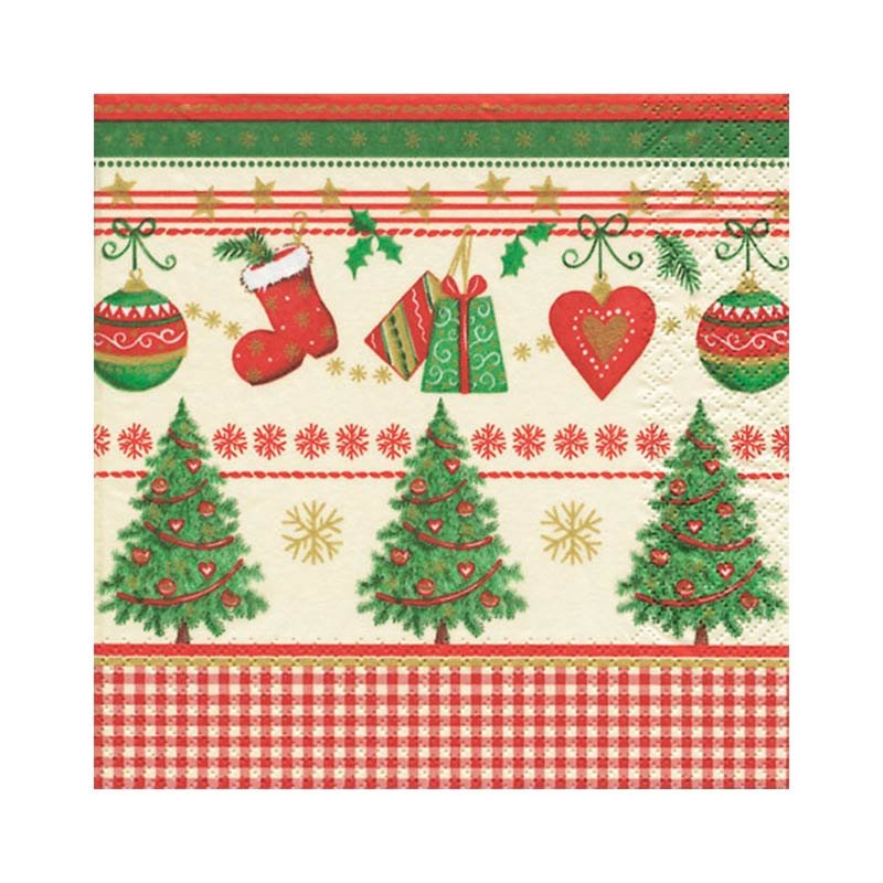 20 serviettes 'Traditional Xmas'
