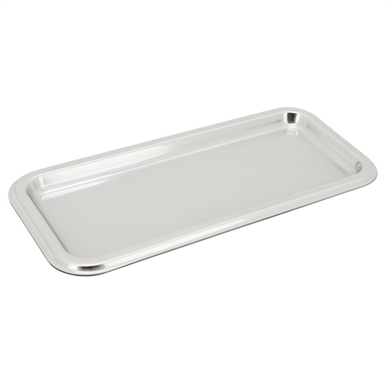 Lot de 3 plateaux de présentation argent