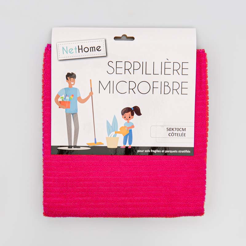 Serpillière microfibre côtelée