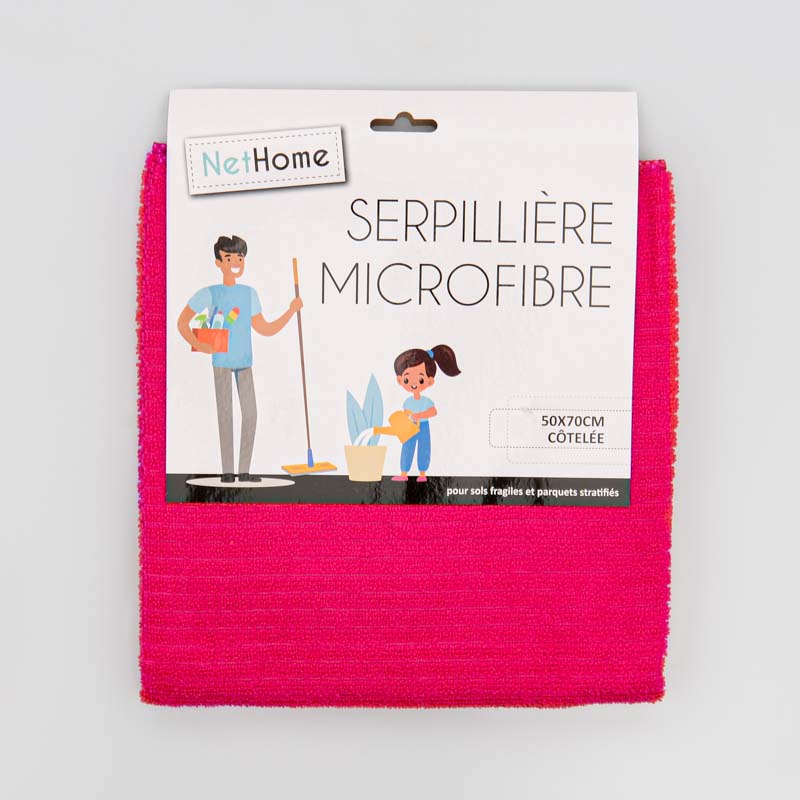 Serpillière microfibre côtelée