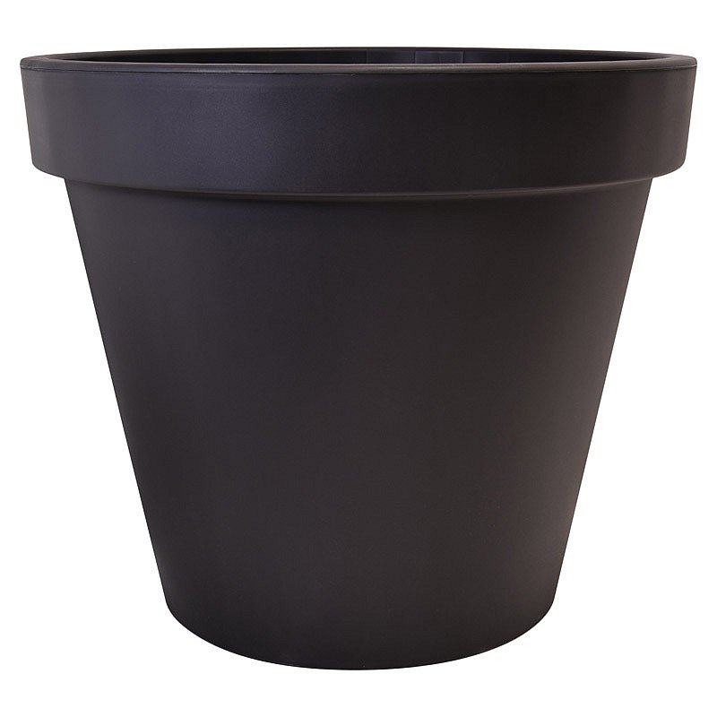 Pot géant anthracite pour terrasse