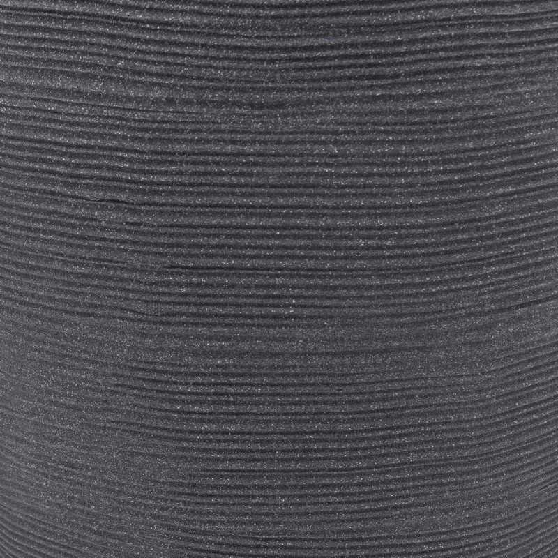 Pot haut strié anthracite