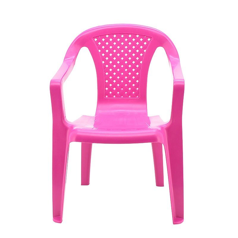 Lot de 2 chaises en plastique UrbnLiving Camelia pour enfant   Rose