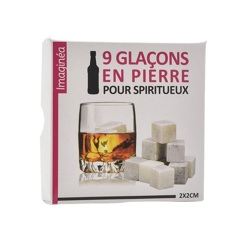 9 glaçons pierre