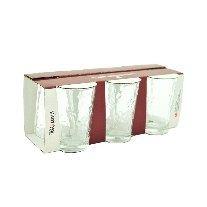 6 verres 'Flowers'