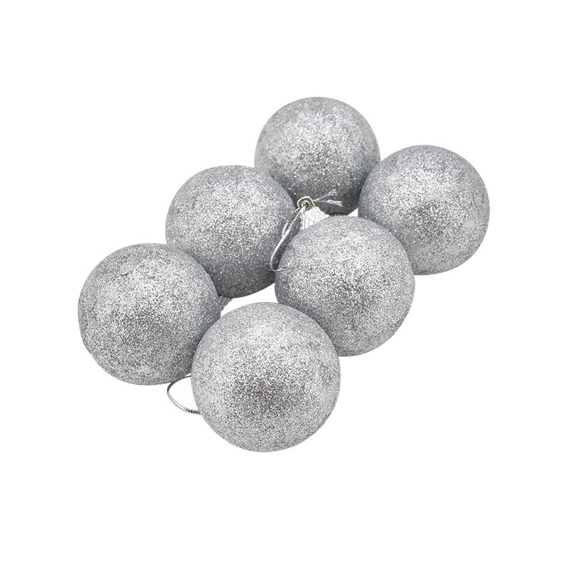 6 boules argent