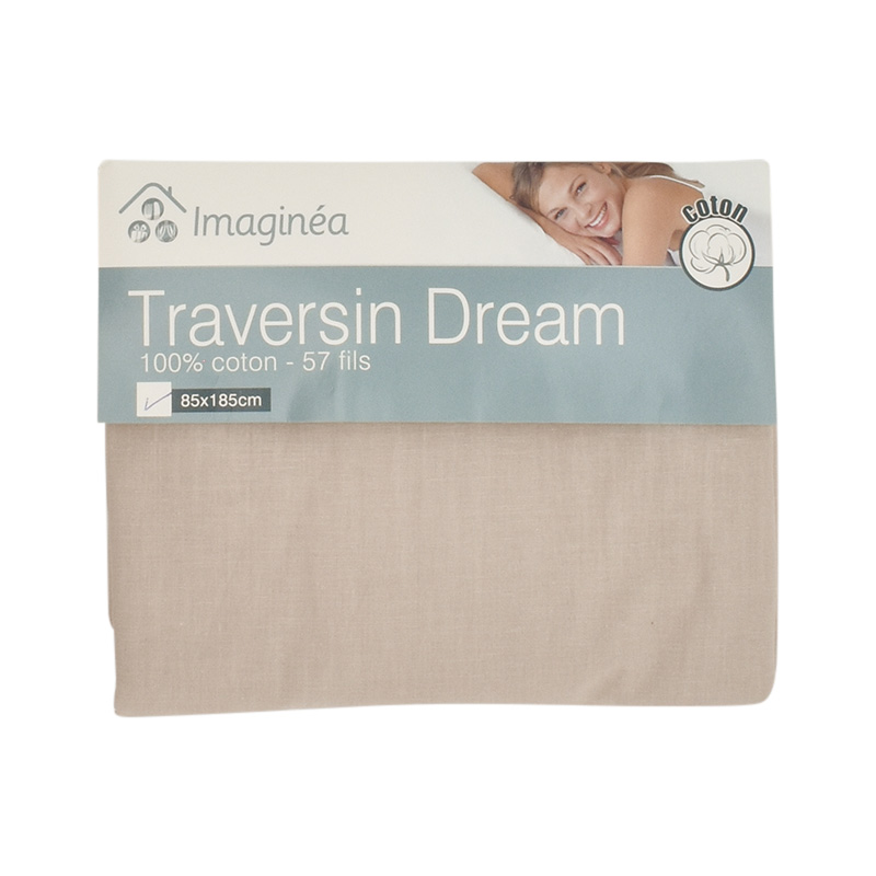 Taie de traversin 'Dream' beige