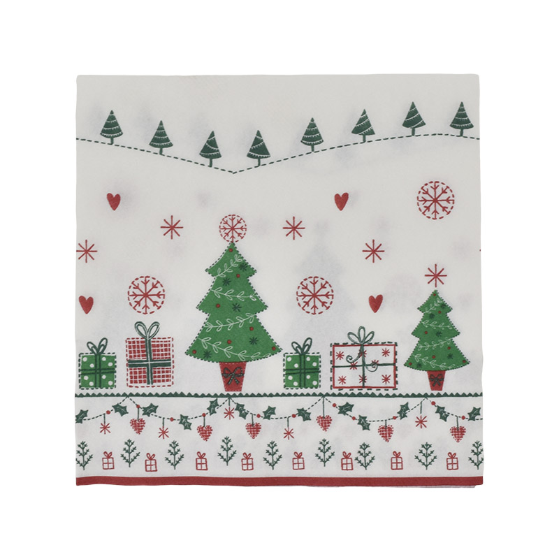 10 serviettes airlaid Country Xmas