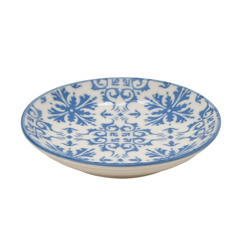 Assiette mise en bouche 'Alicatado' bleue