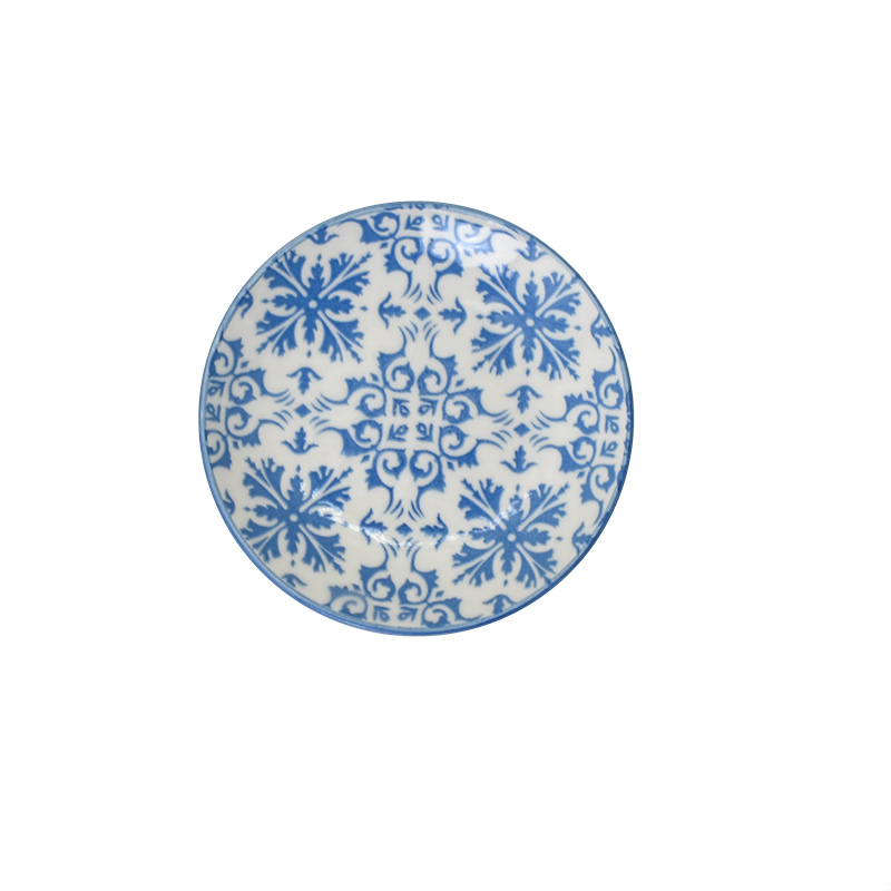 Assiette mise en bouche 'Alicatado' bleue