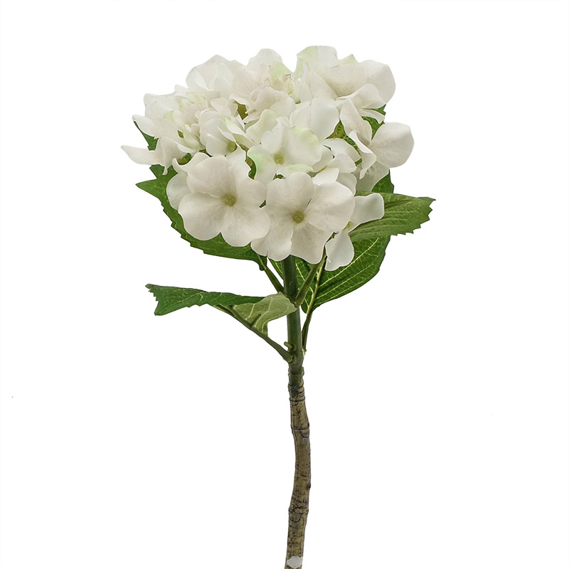 Hortensia blanc artificielle