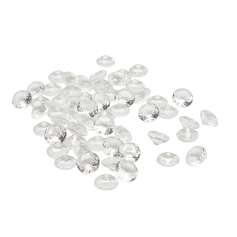 50 galets forme diamants de décoration