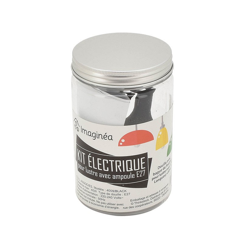 Kit électrique noir pour lustre