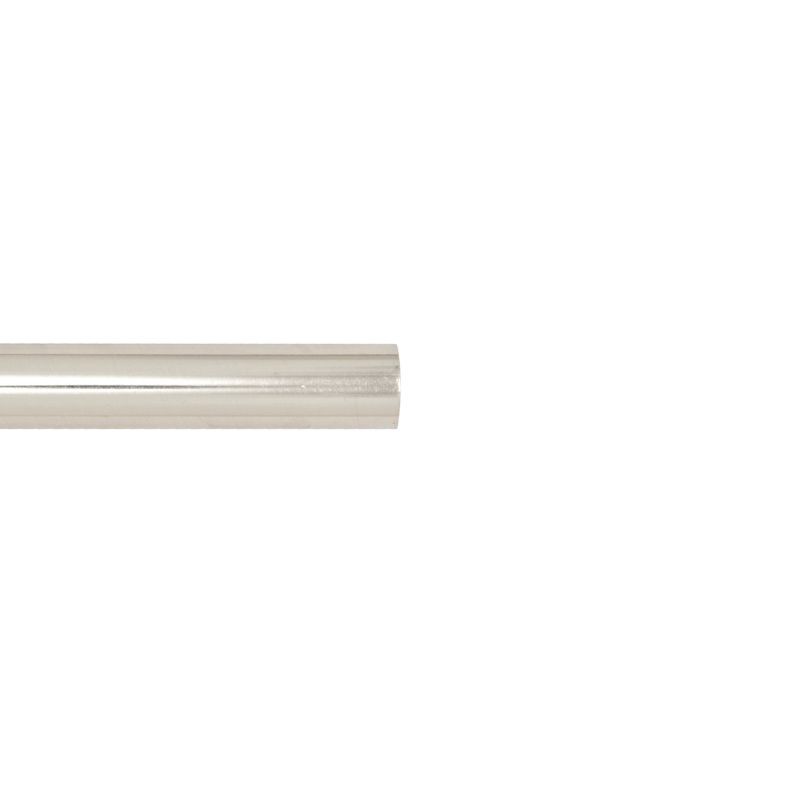 Barre à rideaux inox brossé 150cm