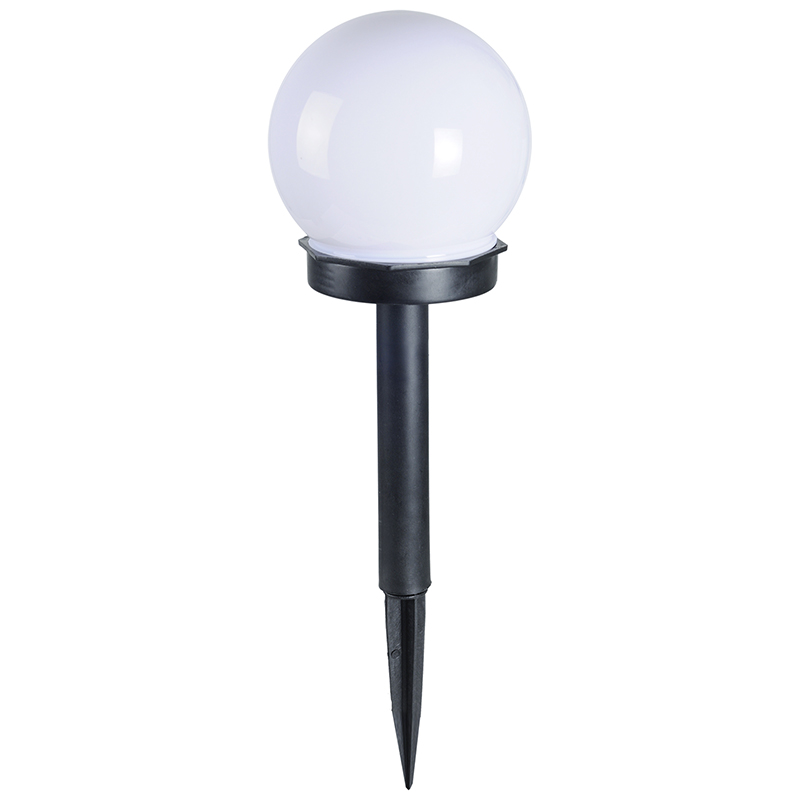 Lampe solaire boule à piquer LED blanche