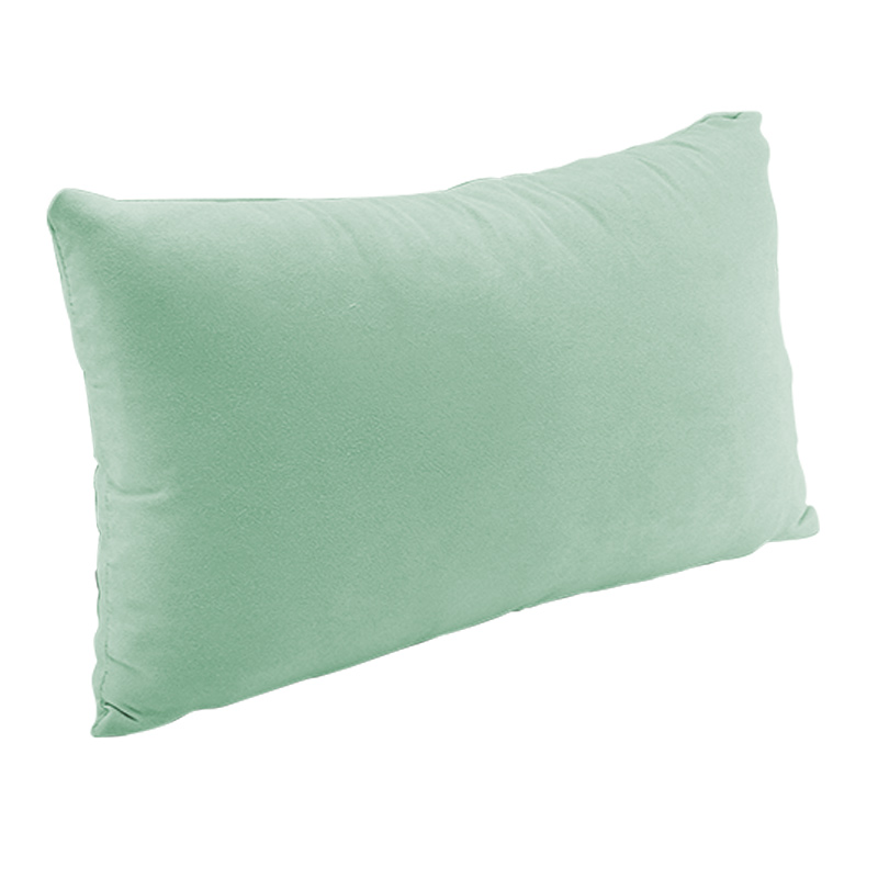 Coussin suédine 'Stormy' vert d'eau