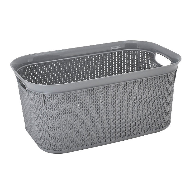 Panier à linge 38L 'Novi' gris