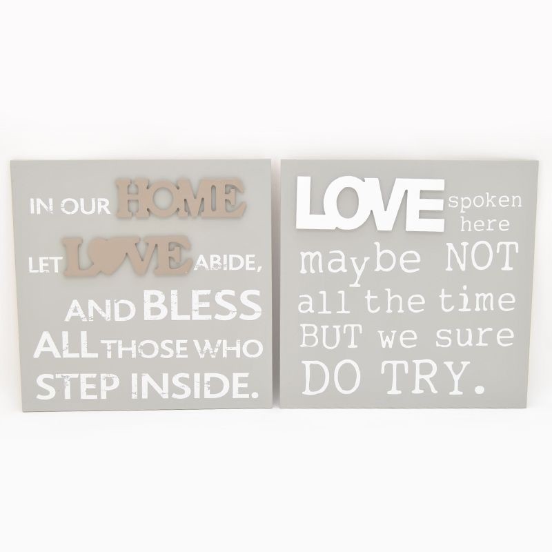 Cadre 'Love' et 'Home'