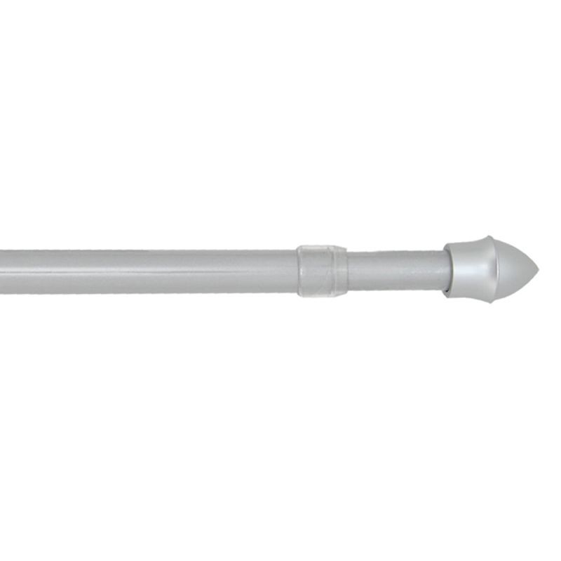 Tringle à rideaux extensible 'Bistrot' argent