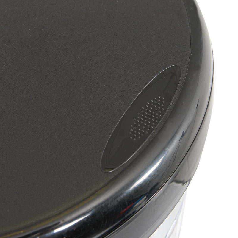 Poubelle 'Moda Push' imitation inox 42L