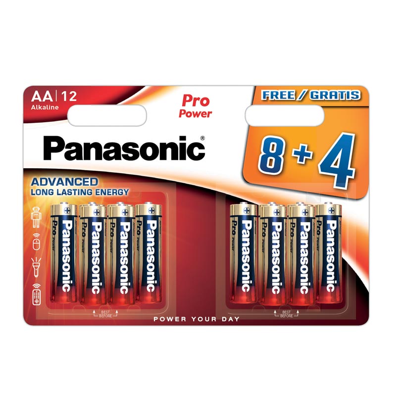 PILES LR6 PRO POWER 8+4