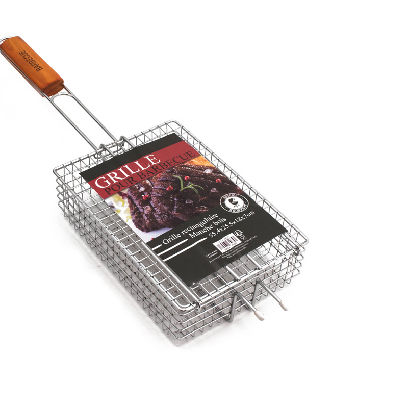 Grille rectangulaire de barbecue